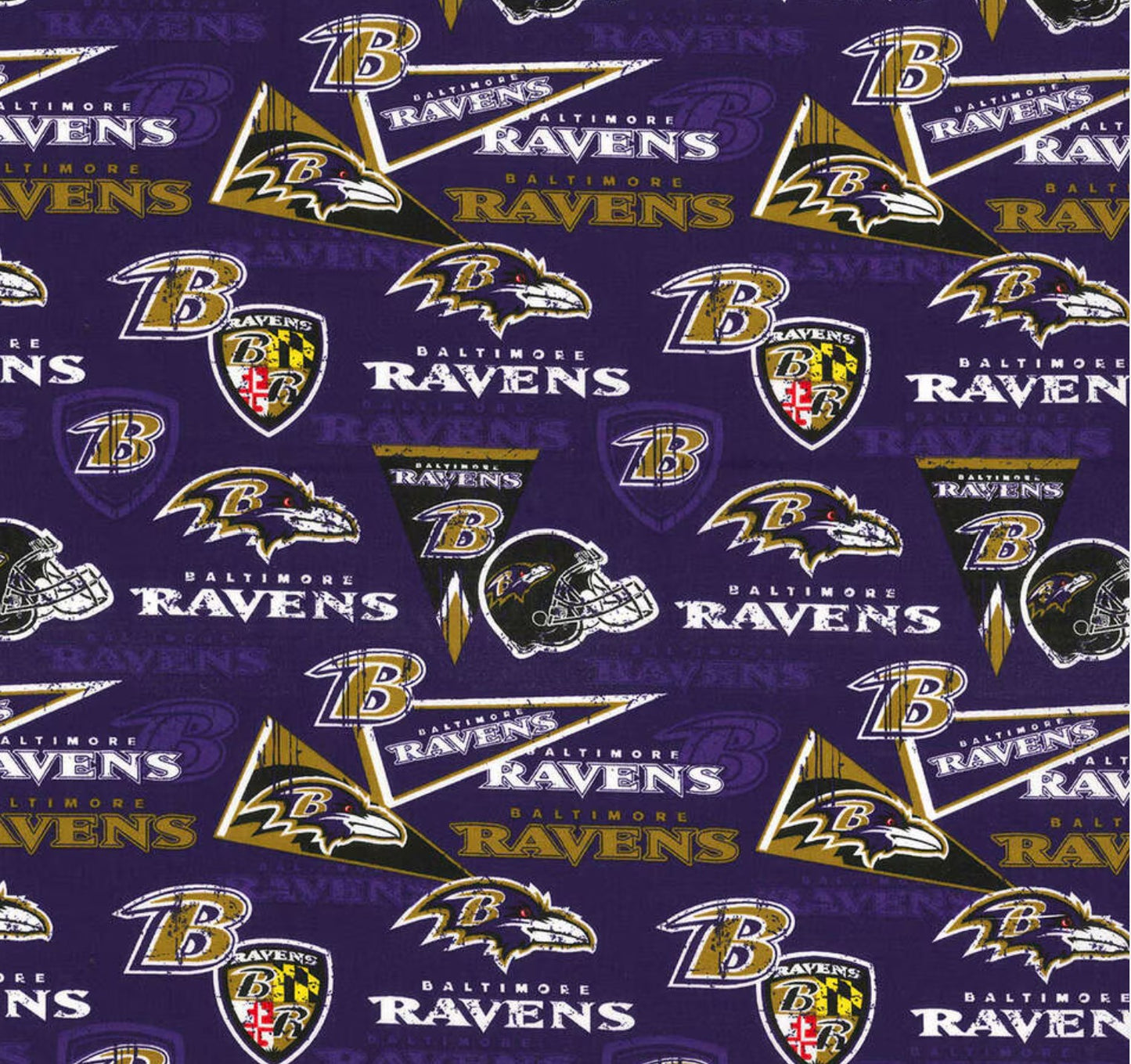 Baltimore Ravens on Retro Purple