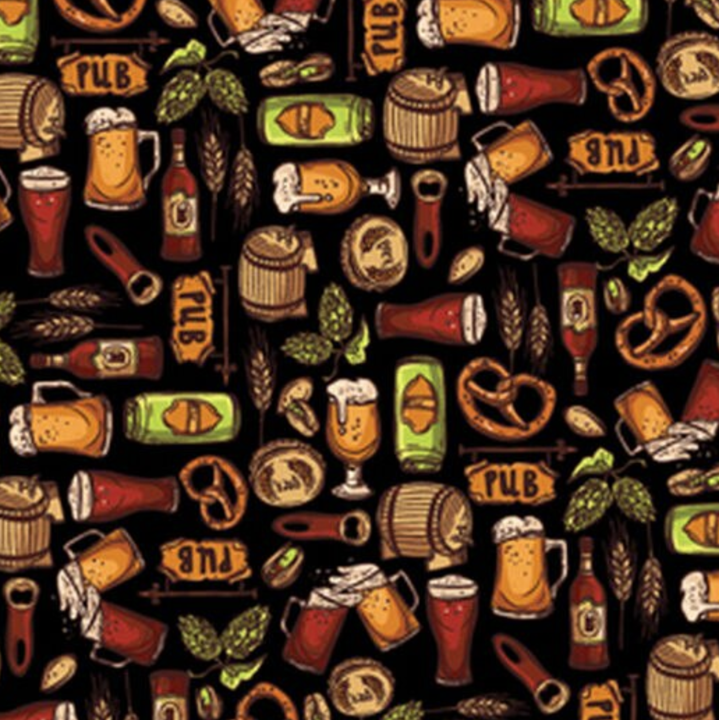 Pub Beer and Pretzels