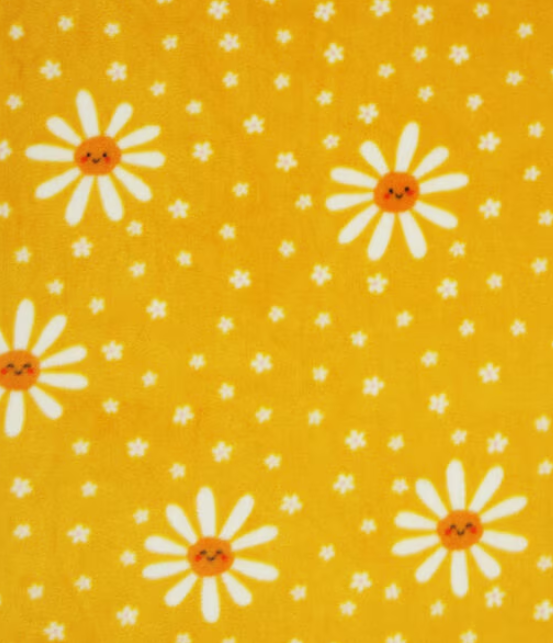 Daisies on Yellow Flannel