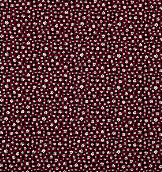 Paws on Red and Black Check Flannel
