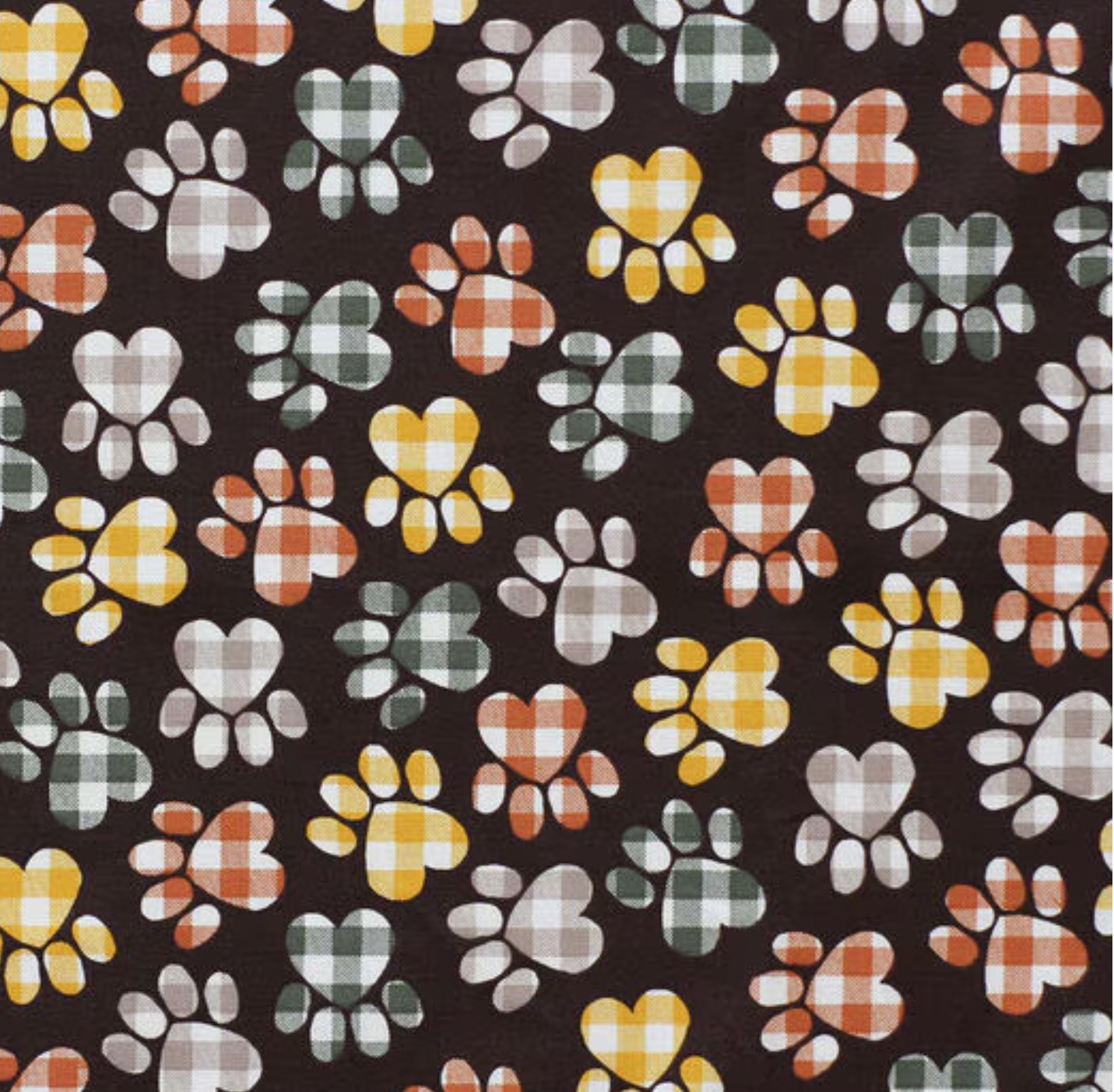 Brown Buffalo Check Paws