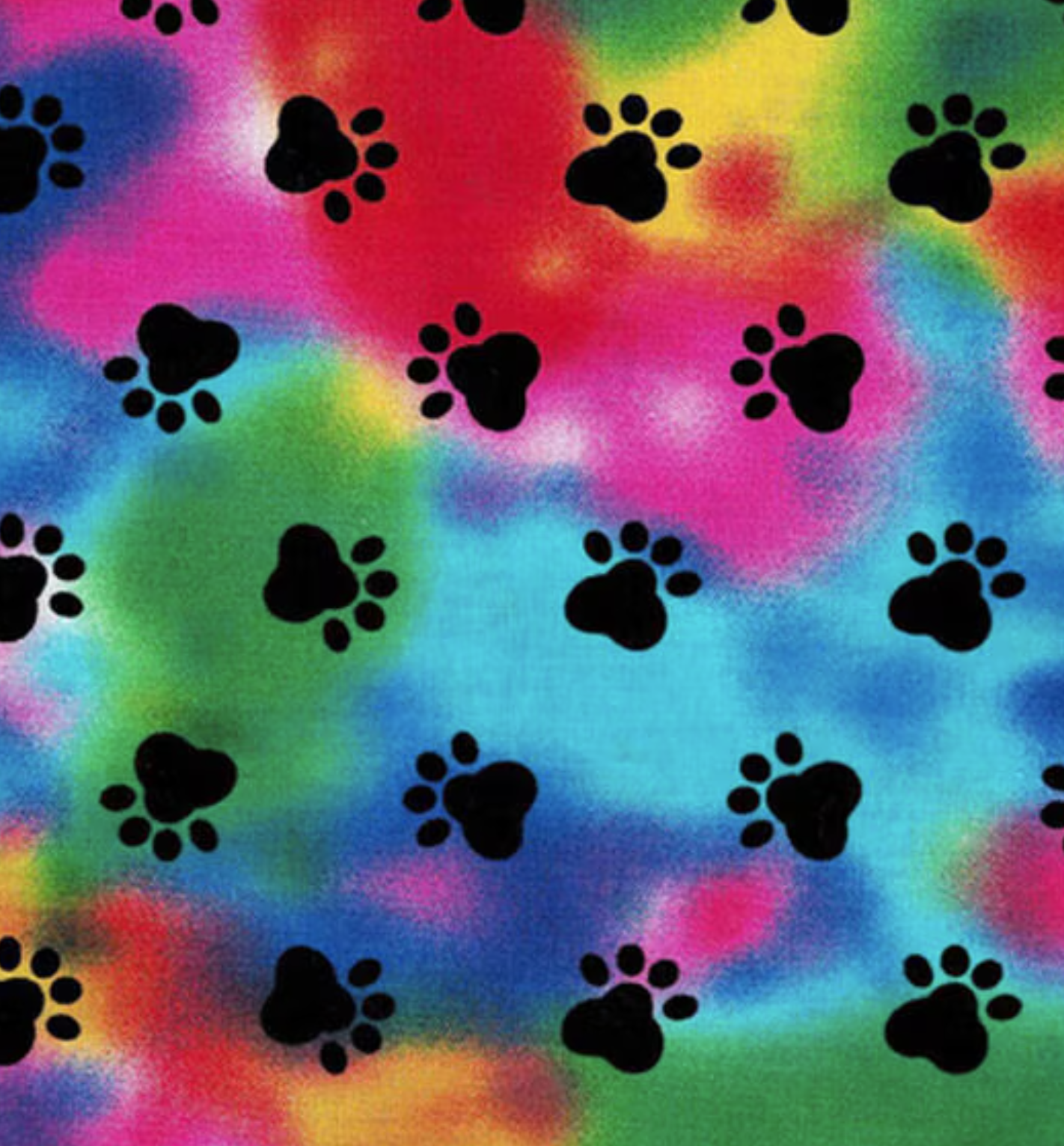 Tie Dye Paws