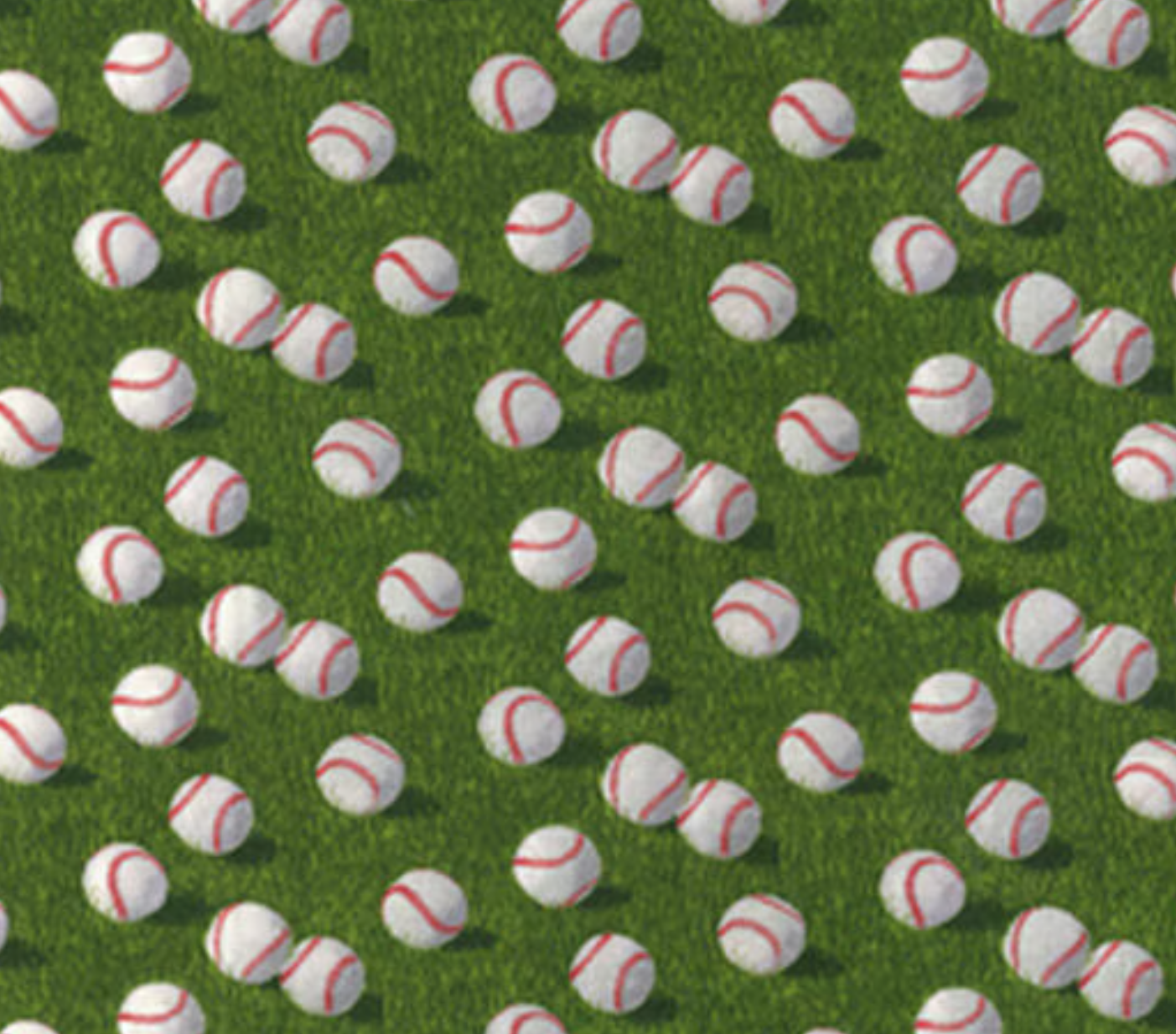 Baseballs on Green