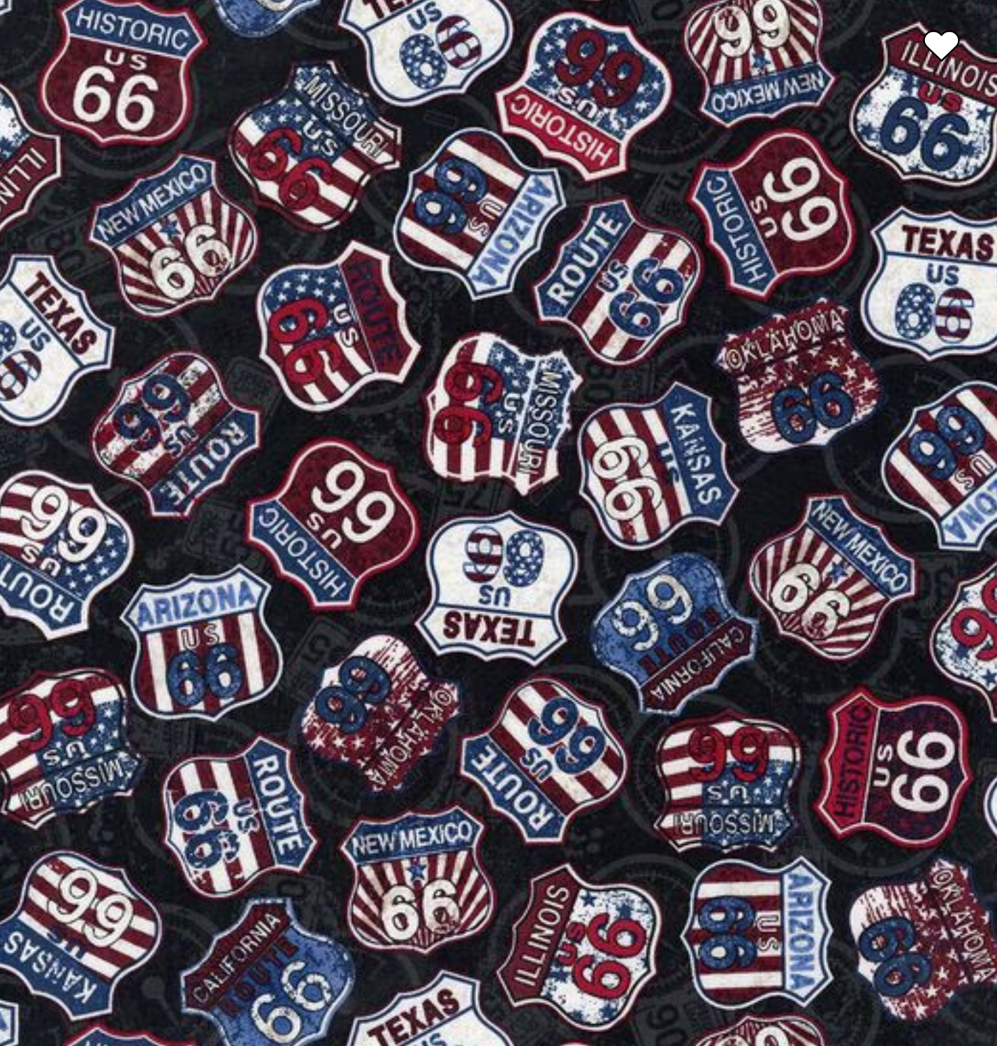 Route 66 Patches Pet Bandana