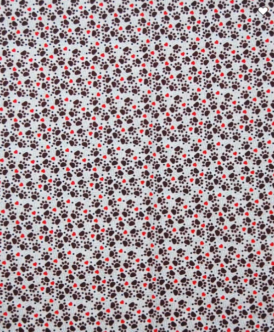 Paws, Hearts and Bones on Beige