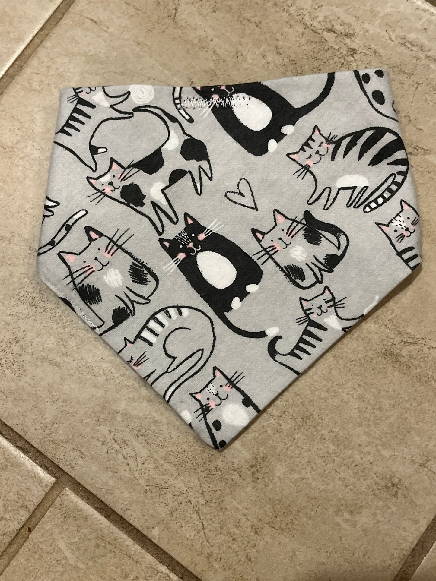 Sketched Cats on Flannel