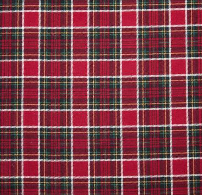 Red, White and Green Plaid Flannel